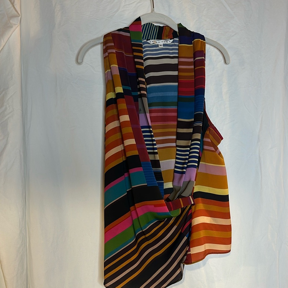 Trina Turk stripe blouse like new